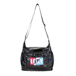 定制小包斜挎包炫彩黑腋下包  再生尼龙手机包包夹网料皮膜防水包