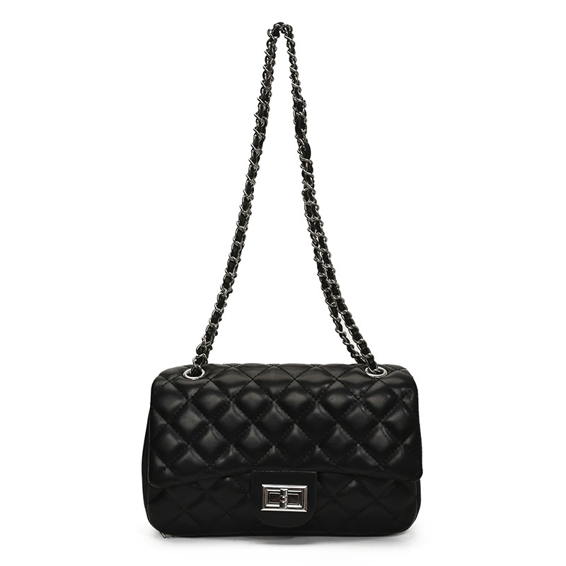 One-Shoulder Diamond-Pattern Shoulder Bag, Quilted Summer Bag, Stylish High-Quality
