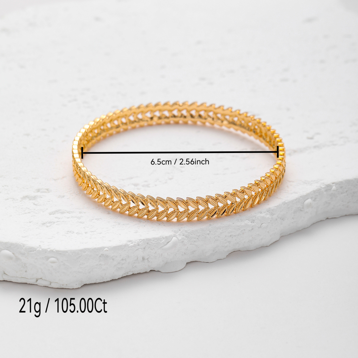 Opciones transfronterizas de venta caliente pulsera de alta calidad simple y versátil temperamento de alta gama bronce chapado en oro joyerías al por mayor inventario