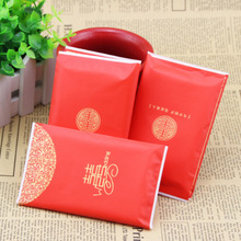 喜宴荷包纸一次性纸巾结婚创意餐巾纸婚礼婚庆婚宴酒店小包可湿水