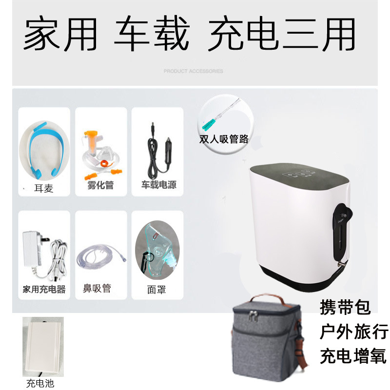 Outdoor Oxygen Bar Oxygen Generator Travel Car Small Oxygen Generator Charging Air Purifier Portable Backpack Oxygen Generator