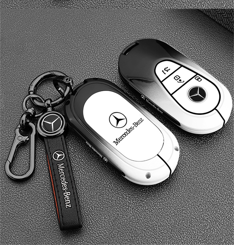 Suitable for Mercedes-Benz E300L Key Cover C260L Mercedes-Benz Glc300L Metal A200 Gla200 Buckle Glb220 Shell
