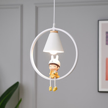 卧室床头吊灯北欧ins儿童阳台楼梯创意个性餐厅现代简约单头灯具