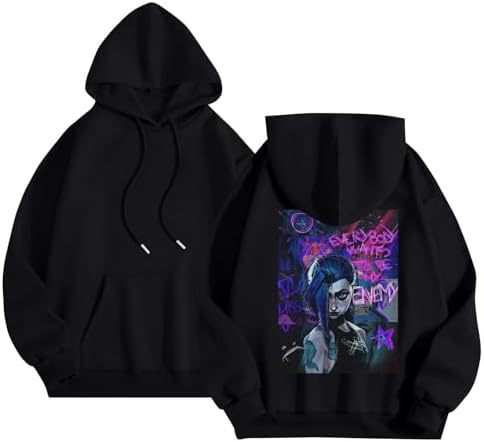 Hoodie for Men Women Arcane League of Legends Art Print Arca