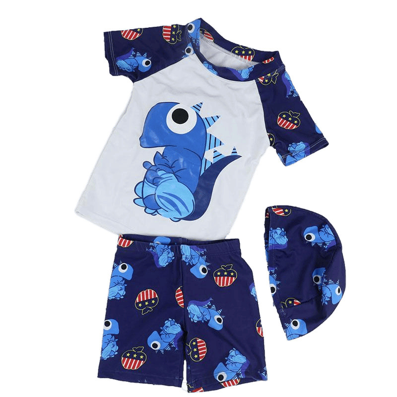 Traje de baño para niños, bebé coreano, niño pequeño, mediano, niño, traje de baño de aguas termales de secado rápido, bañador dividido, fábrica comercial