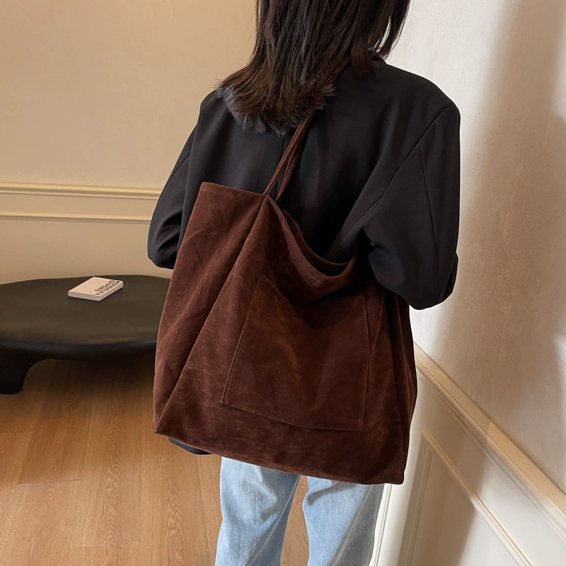 Matte capacious bag for leisure, city style