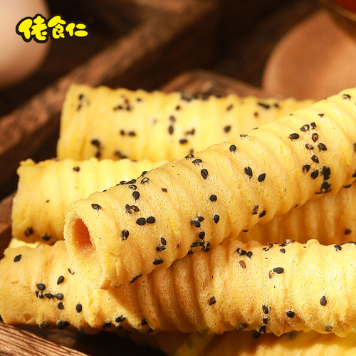 Lao Shiren Old Shanghai butter meringue rolls traditional handmade egg rolls sesame breakfast pastries snacks delicious wholesale