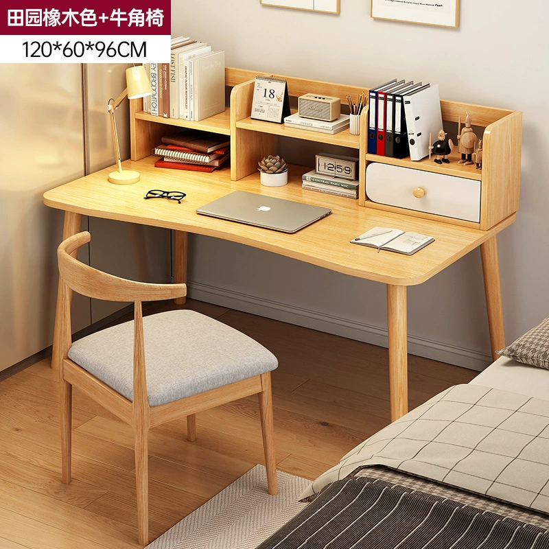 Компьютерный стол с книжной полкой, стол для общежития, простой домашний письменный и учебный стол для студентов, рабочий офисный стол