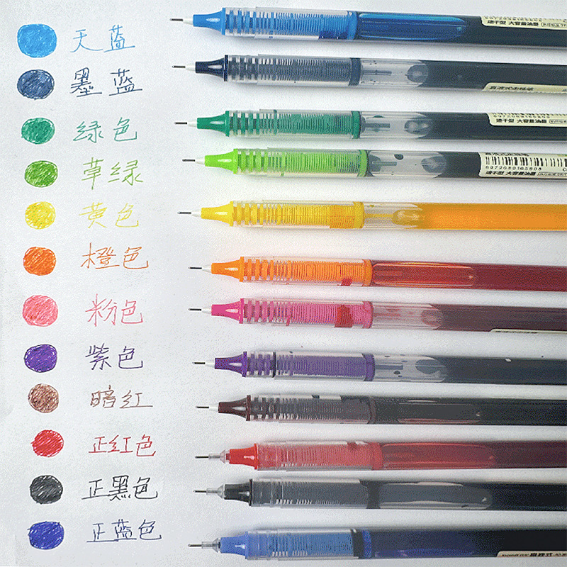 大学生向けストレート液体速乾ボールペン、カーボンペン、ハンドブックペン、カラーゲルペン、キーノート水性ペン|undefined