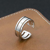 Glossy brand universal adjustable ring, 925 sample silver, simple and elegant design