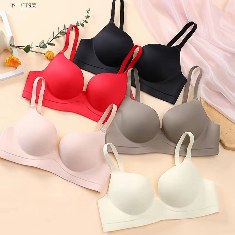 Cross-Border Popular Women's Underwear, Small Breasts Appear Bigger, Push-Up One-Piece Push-Up Bra, Seamless, Wire-Free, Beautiful Back Bra Cross-Border Popular Women's Underwear, Small Breasts Appear Bigger, Push-Up One-Piece Push-Up Bra, Seamless, Wire-Free, Beautiful Back Bra