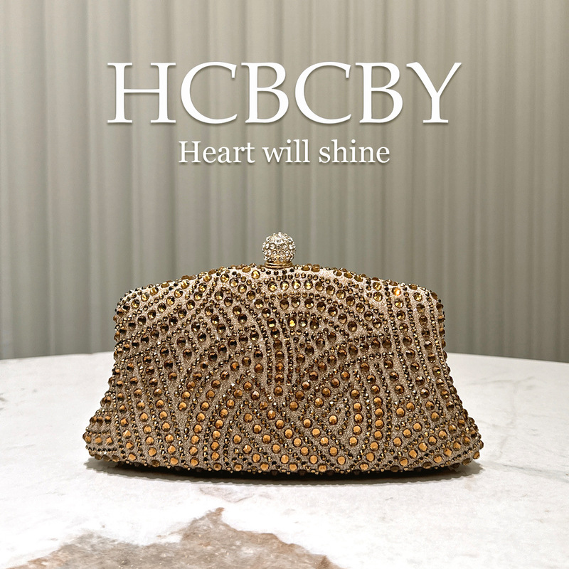 Women's Shiny Luxury Rhinestone Evening Bag Match Dress Evening Bag Fashionable Elegant Clutch Bag
