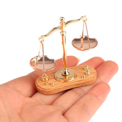 ミニ天秤古いレトロなモデルの置物1:12人形屋部品ポケットdiyコレクションアクセサリー