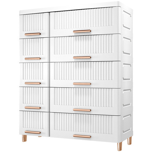 Storage cabinet drawer-type plastic home living room toy snack cabinet storage cabinet multi-layer clothes bedside storage cabinet