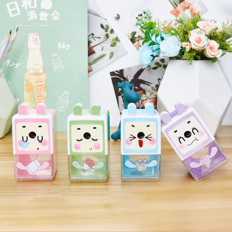 YP-5302 fruta niña Sacapuntas de lápiz de mano de los niños pluma automática alimentación sacapuntas Sacapuntas de lápiz de forma Linda