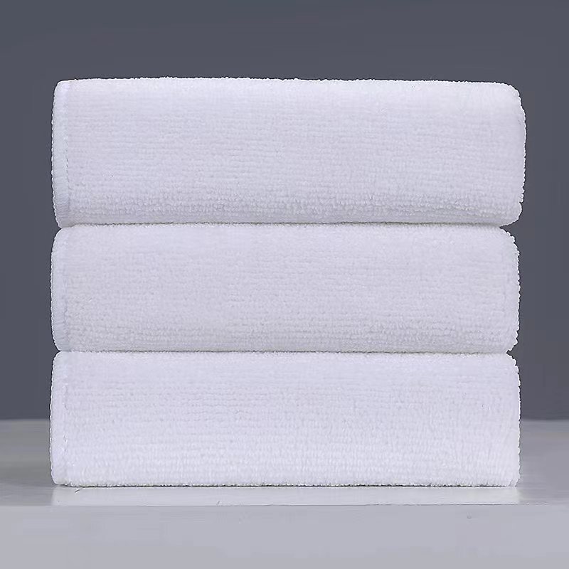 Hotel Bathroom Pure Color White Towel Hotel Linen Bath Center Universal Spot Towel Size 25*50 Hotel Bathroom Pure Color White Towel Hotel Linen Bath Center Universal Spot Towel Size 25*50