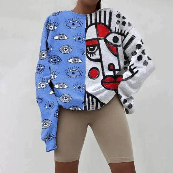 Sweatshirt, long-sleeve, 2023 collection, oversize
