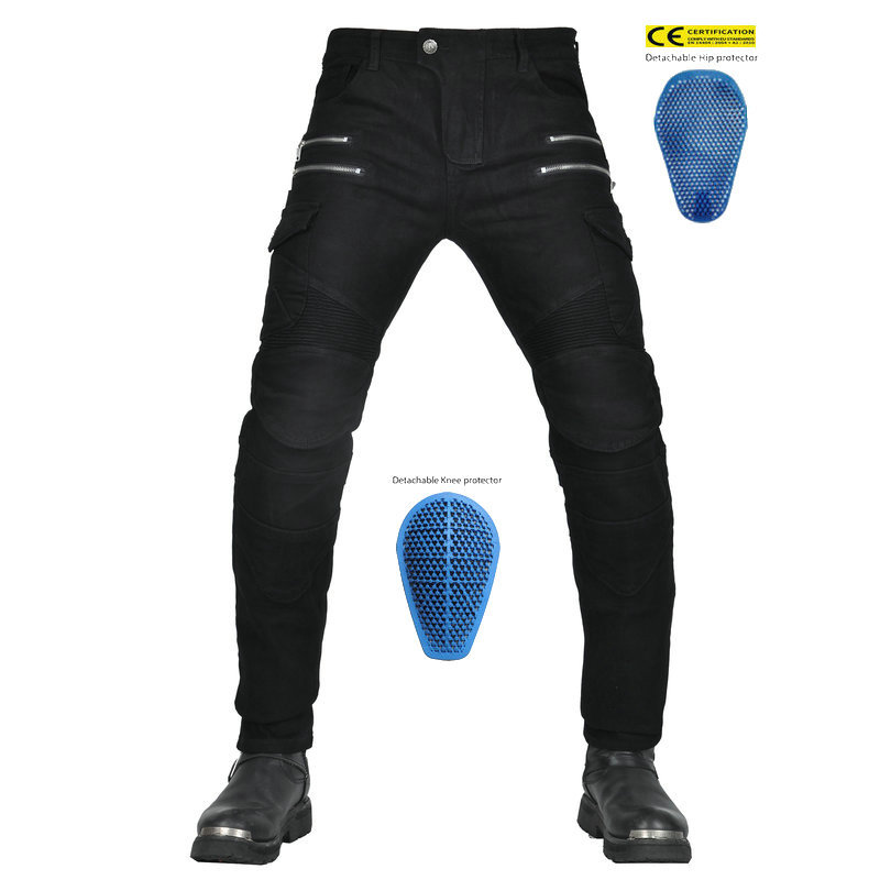 2024 nuevos jeans de motociclismo pantalones de carreras correa de cremallera de motociclismo anticaída pantalones de caballero