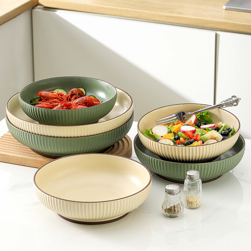 Creative Nordic Style Electronic Deep Bowl Soup Oversized Bowl Soup Bowl Small Boiled Fish Basin Lamian Noodle Bowl Crayfish Basin