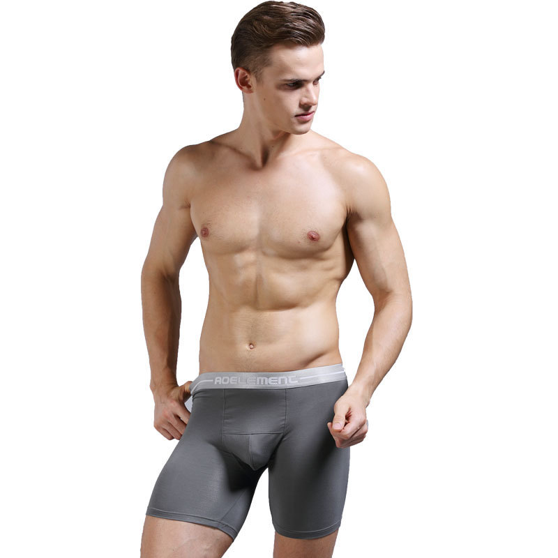 Ao Element Men's Sports Underwear Head Running Tight Long Underwear Men's Anti-wear Leg plus size Flat Angle Underwear