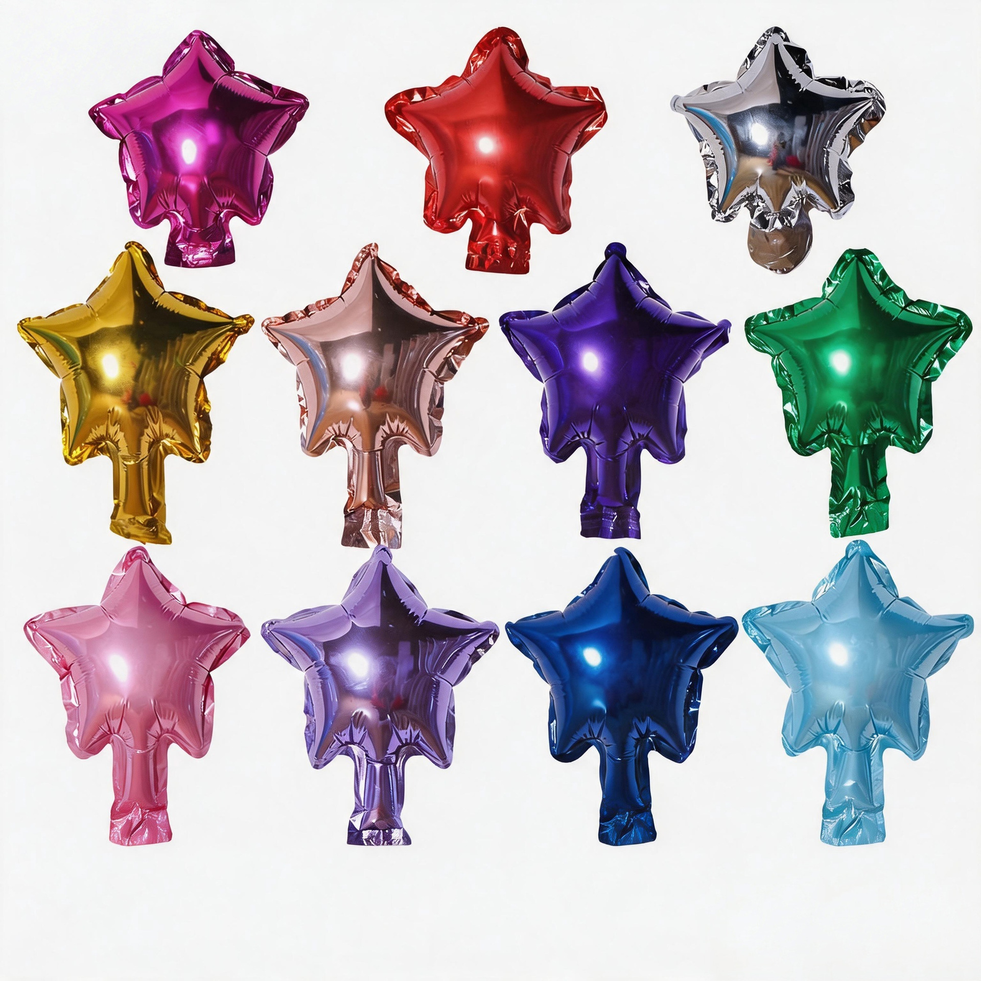 Globos de Estrella de Cinco Puntas al por Mayor, Suministros de Decoración para Bodas y Cumpleaños, Globo de Estrella de Cinco Puntas de 5 Pulgadas