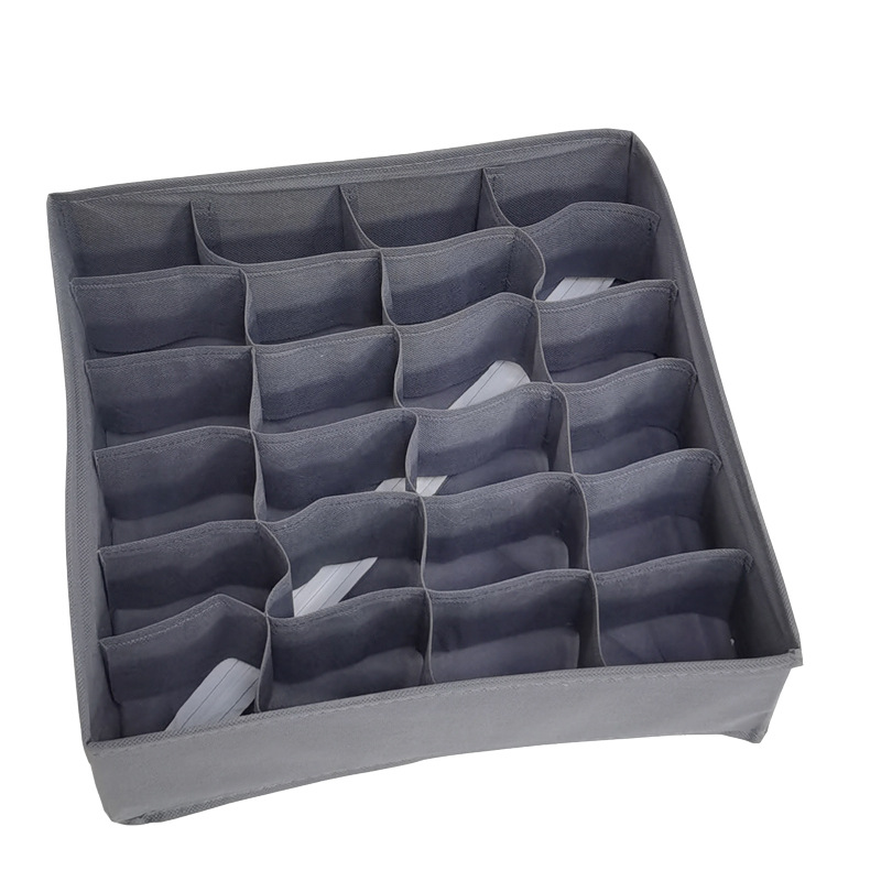 Caja de almacenamiento de ropa interior de malla plegable calcetines sujetador ropa interior cajón caja de almacenamiento separada conjunto de cuatro piezas