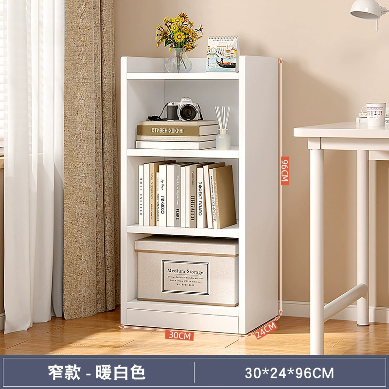 Напольный книжный шкаф Книжная полка простая домашняя небольшая спальня узкие швы к углу стены стойка для хранения многослойных книг X20