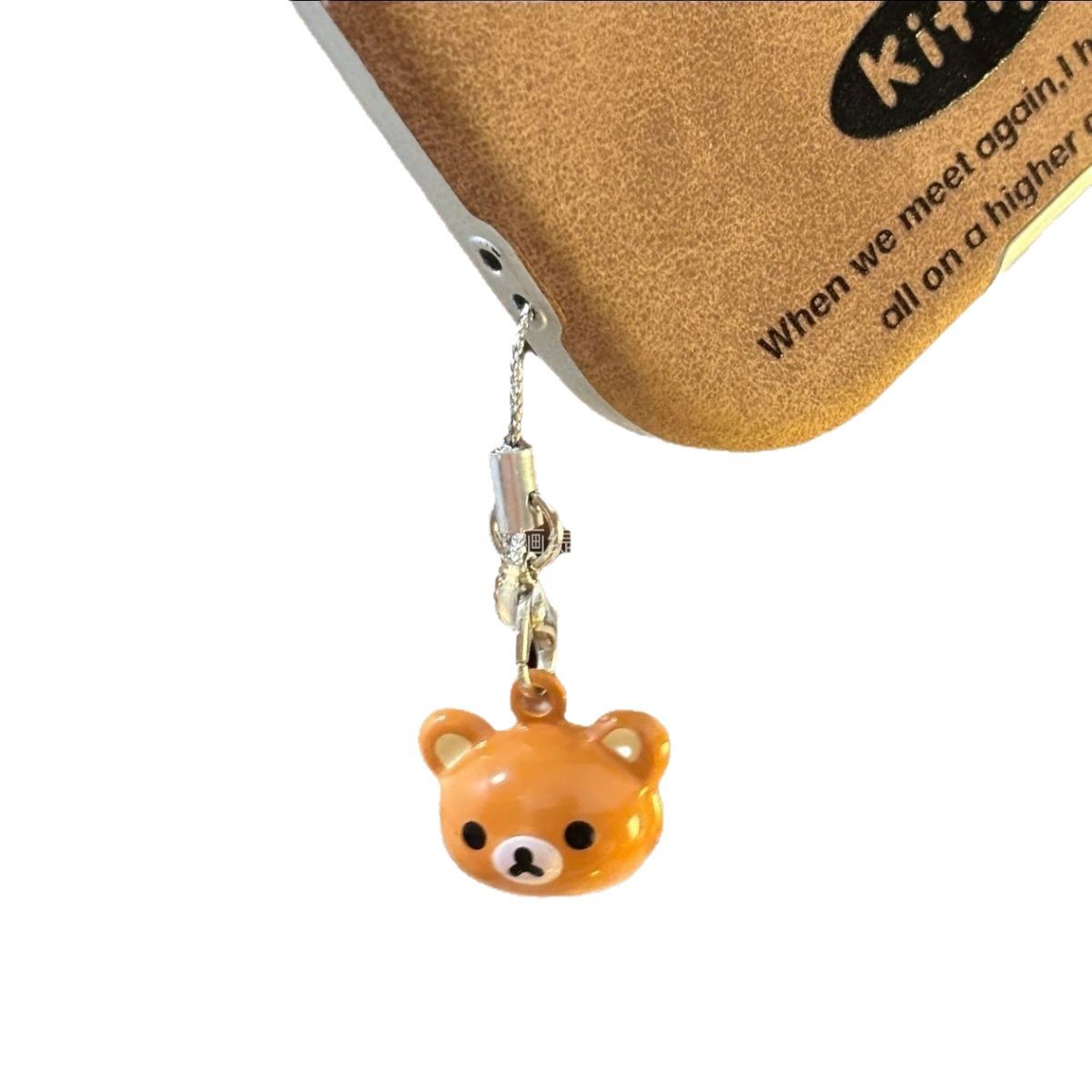 Adorable fácil oso oso campana colgante estudiante bolso colgante de teléfono móvil pequeño colgante joyería osos llaveros
