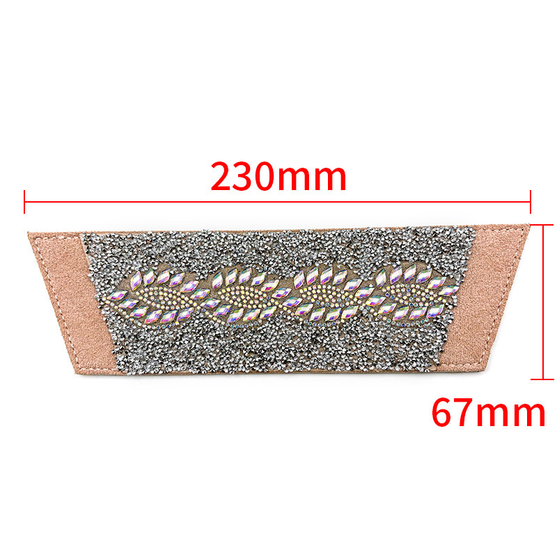 Nuevos accesorios de zapato DIY una sola forma de sandalias de diamante semiacabados zapatillas taladro superior