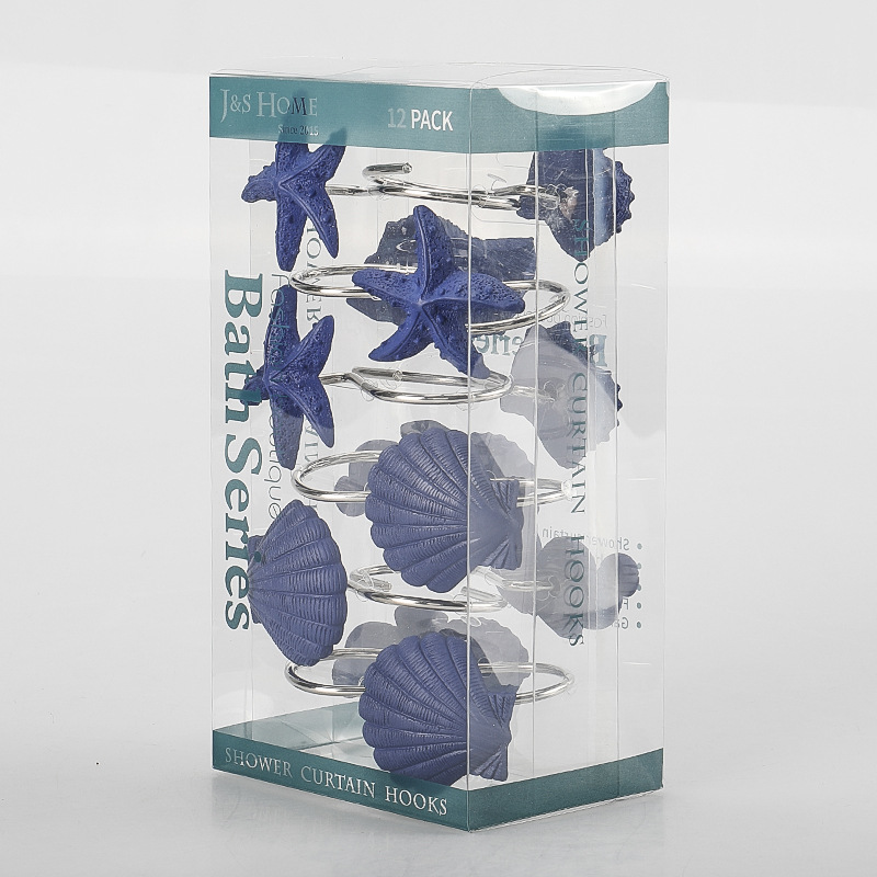 Cortina de ducha de resina hebilla de baño 12 piezas C-tipo gancho abierto cortina hebilla colgante anillo cortina partición puerta cortina Accesorios