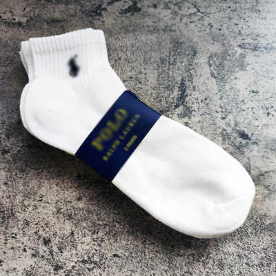 拉夫R男款大码毛巾底短袜 黑白灰三色 原版卡纸 跨境电商外贸货源|ms