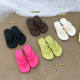 Comfortable and Casual Clip Feet High-end Summer Women's Sandals and Slippers Outdoor Wear 2024 New Internet Celebrity Beach Flip-Flops