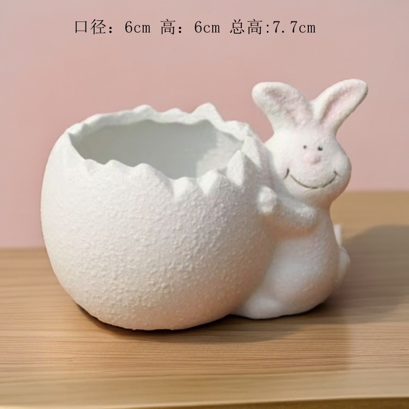 Maceta decorativa con diseño cartoon