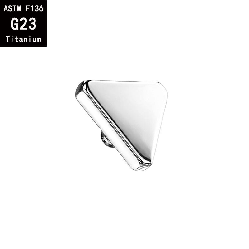G23 Titanium Moon Stars Love Lightning Cross Fine Polishing Externally Threaded Body Piercing Accessory detail image 11