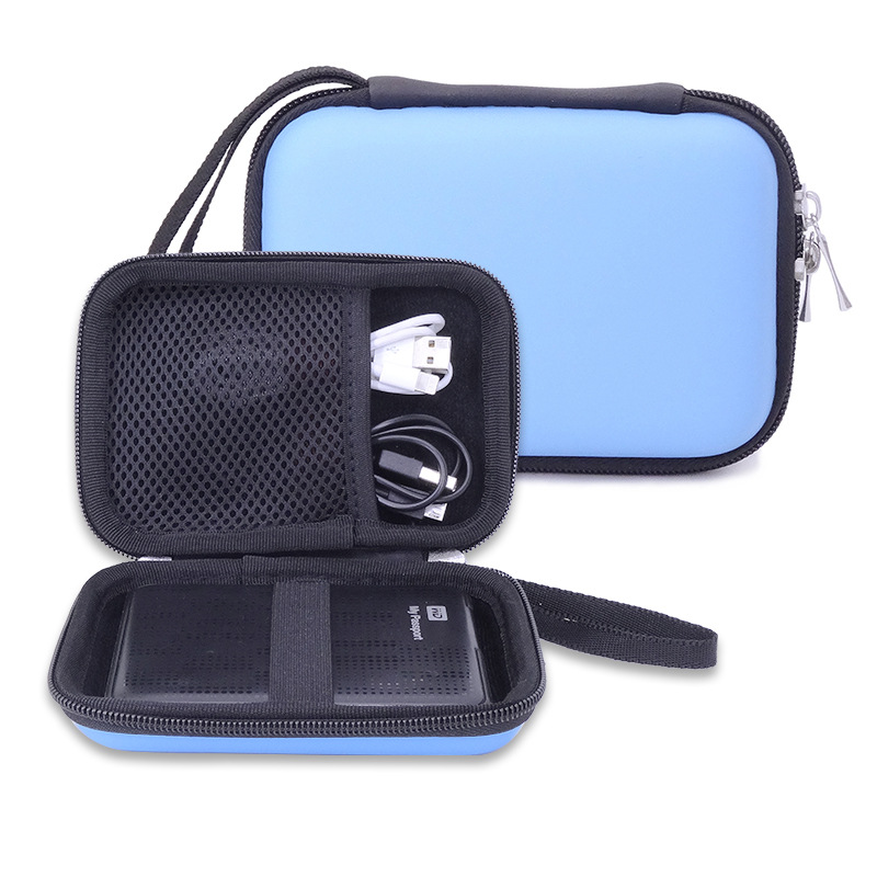En stock adecuado para Wd Seagate Toshiba bolsa de disco duro móvil de 2,5 pulgadas cable de datos auriculares bolsa de almacenamiento de EVA image 10