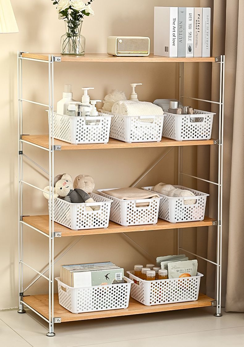Miscellaneous storage basket snack toy organizer box household plastic storage box kitchen cabinet basket desktop storage basket