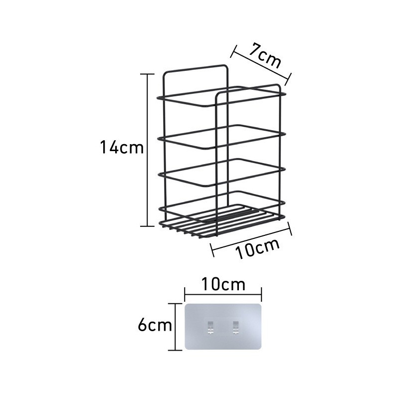 Nuevo conjunto transfronterizo de cinco piezas de baño lavabo lavabo estante de almacenamiento sin perforación estante de pared estante de almacenamiento multifuncional