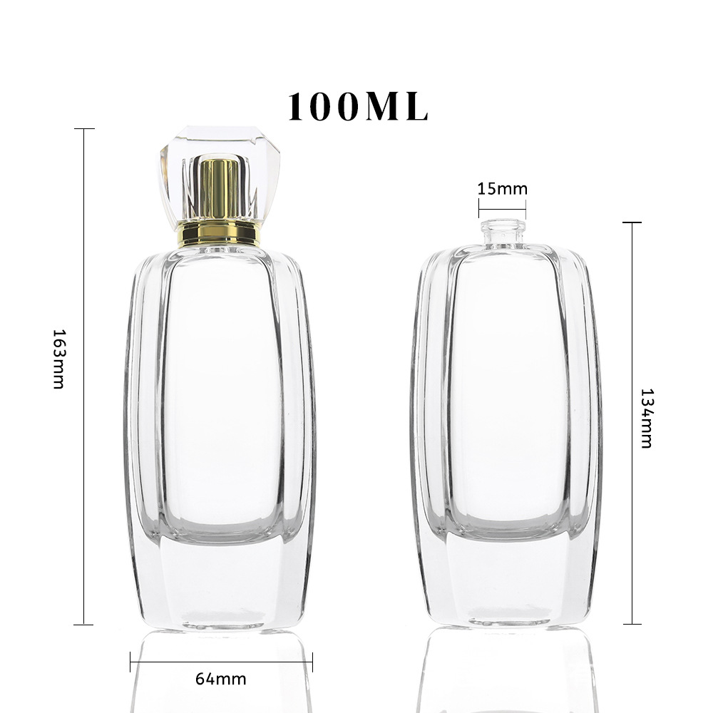 Al contado, la bayoneta de la botella de perfume de gran capacidad se repone con agua para presionar la botella de spray, la botella vacía de cosméticos, la botella de vidrio transparente de alta gama. image 5