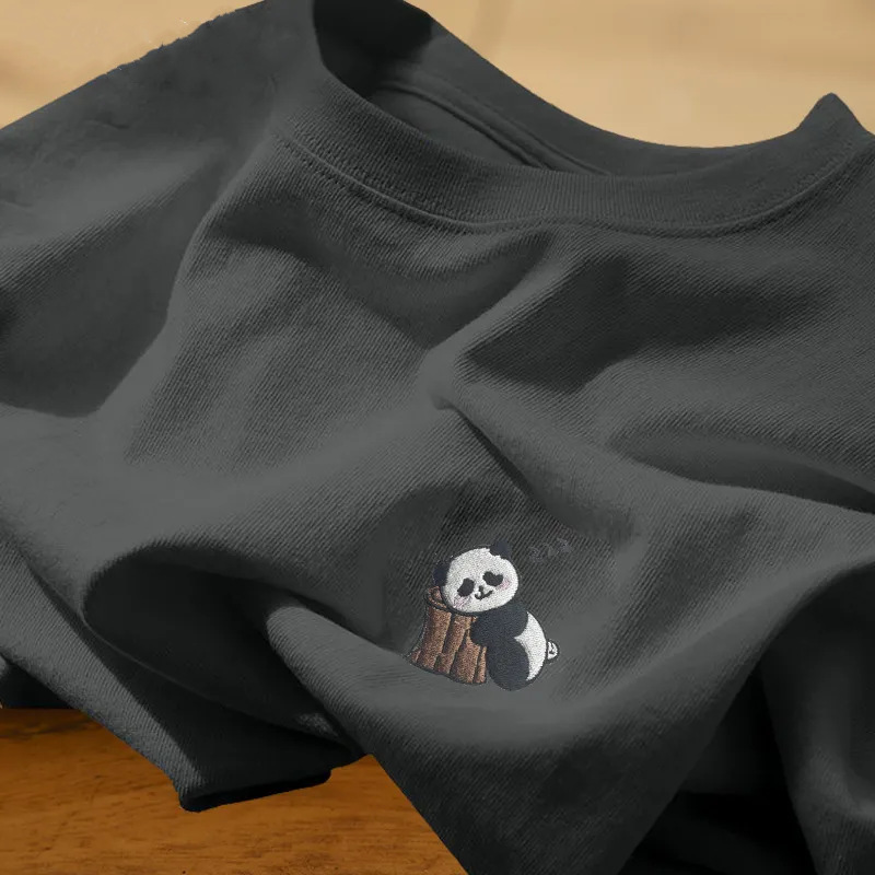 Other T-shirt Panda Graphic Charcoal