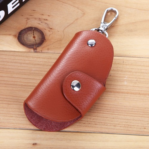Factory cowhide car key bag multifunctional keychain home key bag remote control universal leather case