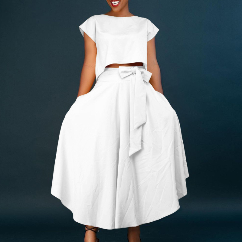 D3205欧米の大きいサイズの婦人服2023新型のファッション気質のカジュアルな上着は大きく半身のスカートの対外貿易のスーツを並べます。|undefined