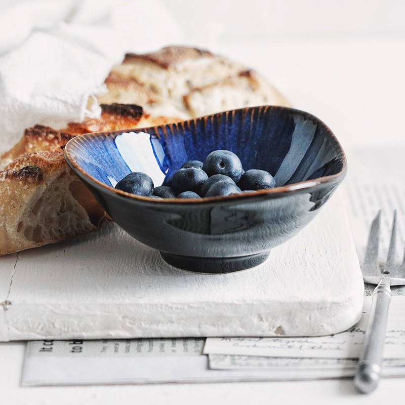 Amazon Vajilla transfronteriza Tazón de arroz Tazón de salsa Tazón de sopa Tazón de fideos Tazón para el hogar Tazón de ensalada Tazón de comedor irregular