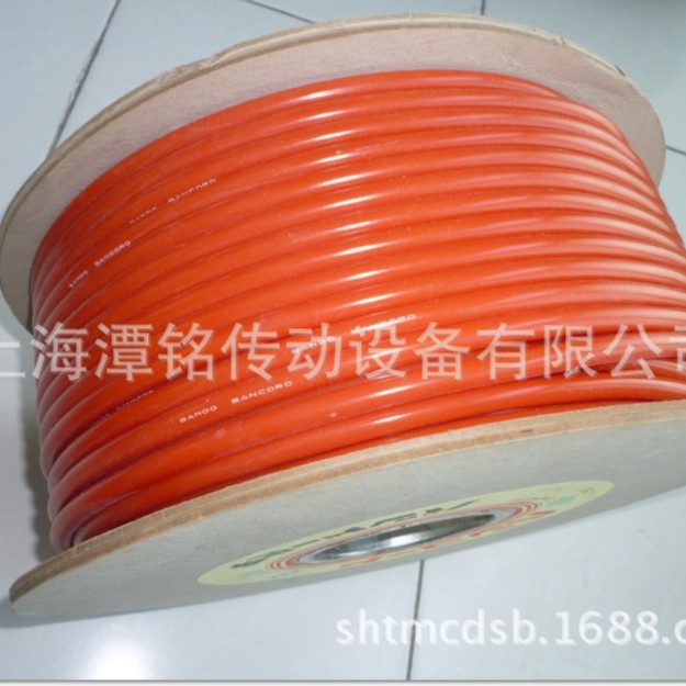 供应聚氨酯光面圆带、PU粗面圆带、橘黄色光面圆带 墨绿色粗面带