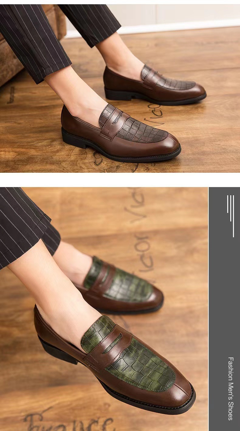 Men Oxford Loafers Synthetic Leather Leather Comfortable Square Toe Outdoor Evening Shoes_voghion.com