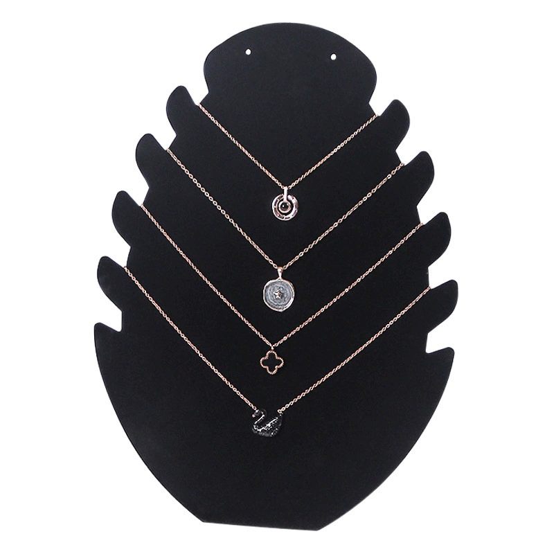 Колье серьги дисплей доска бумага дисплей ювелирных изделий реквизит 082 черный