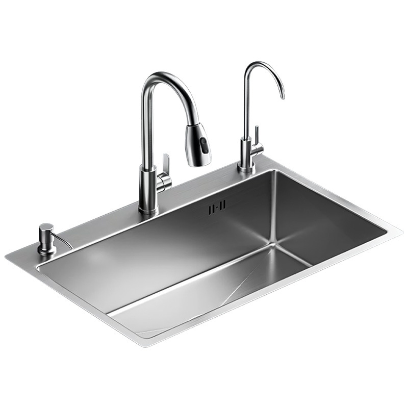 Fregadero de Cocina de Acero Inoxidable SUS304 Engrosado con Acabado Cepillado image 6