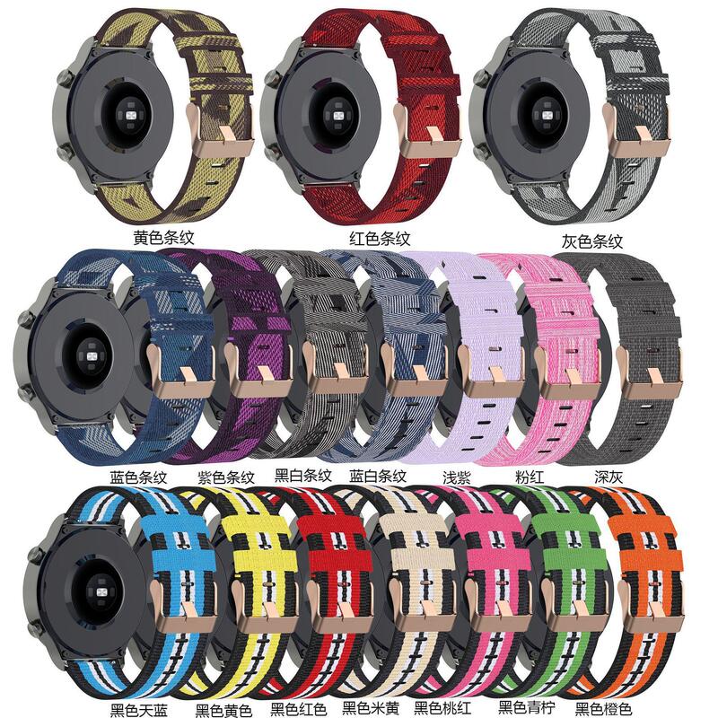 Suitable for Huawei watch4/4pro Leather Strap Fossil Gen5 Nylon Strap