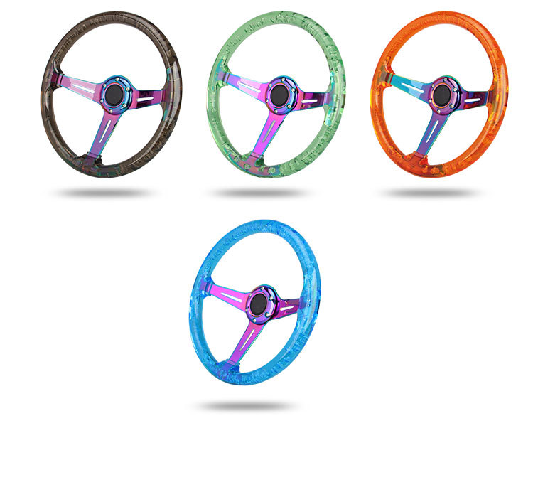 Acrylic Steering Wheel 14 inch Car Modified Racing Game Wheel