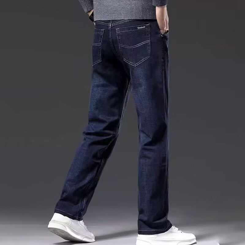 2026 primavera y otoño nuevos pantalones jeans de hombre relajados recto casual versátil pantalones de hombre delgados pantalones largos de otoño image 7
