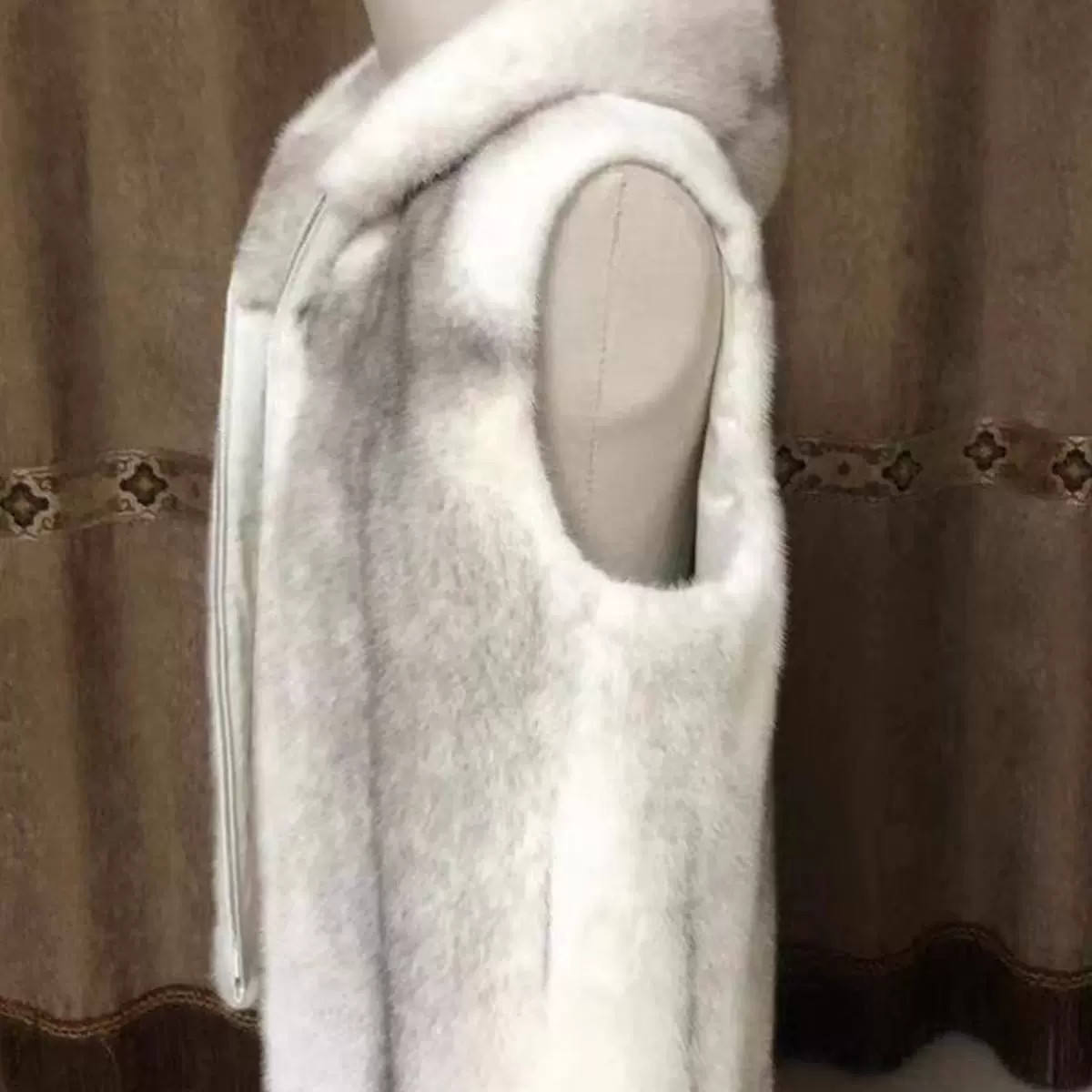 Winter vest, jacket with hood